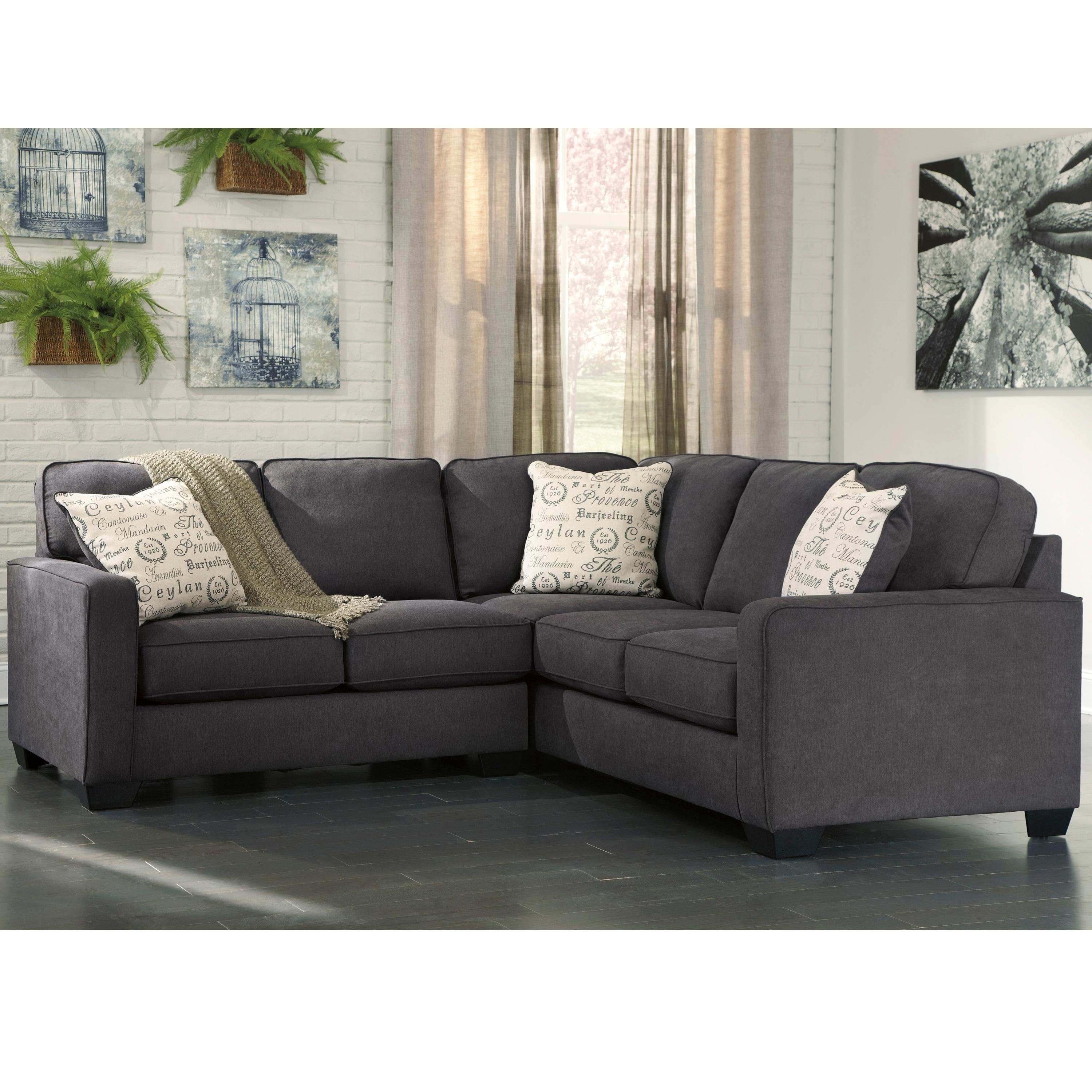 Signature Design By Ashley Alenya 2 Piece Sofa Sectional In Microfiber Signature Design By Ashley Alenya 2 Piece Sofa Sectional In Microfiber