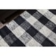 preview thumbnail 8 of 12, Jani Bluff Black and Ivory Plaid Jute Rug