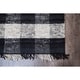 preview thumbnail 7 of 10, Jani Bluff Black and Ivory Plaid Jute Rug