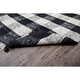 preview thumbnail 12 of 12, Jani Bluff Black and Ivory Plaid Jute Rug