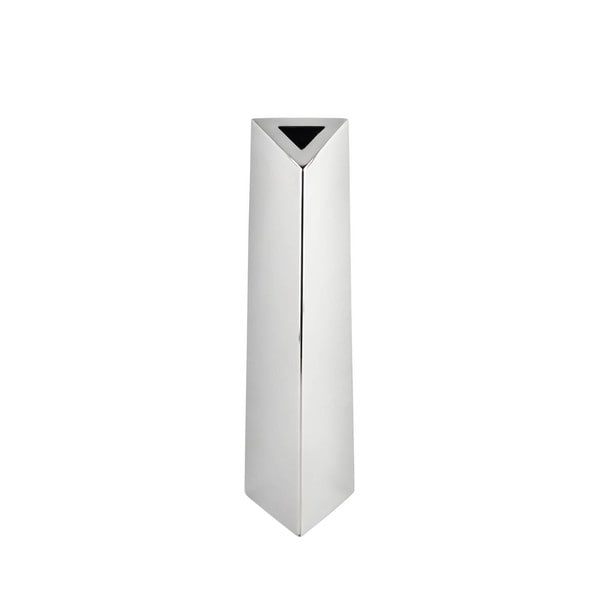 Stainless Steel Angled Triangular Vase Large Free Shipping Today Stainless Steel Angled Triangular Vase Large