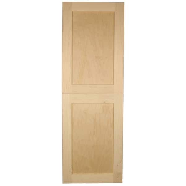WG Wood Products Shaker-style Single-door Frameless Recessed Storage ...