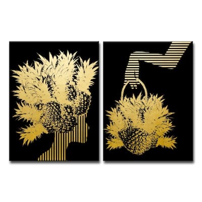 Ready2HangArt Wrapped Canvas 'Mod Swag IV' 2 Piece Wall Decor....