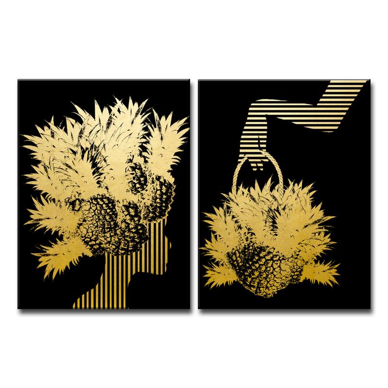 Ready2HangArt Wrapped Canvas 'Mod Swag IV' 2 Piece Wall Decor....