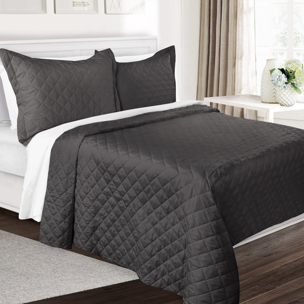 Clara Clark 3-Piece Over-Sized Quilt-Coverlet 3 Piece Set