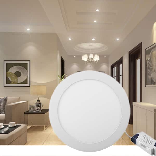 Shop Home 15w 200mm Round Led Recessed Ceiling Panel Light Bulb