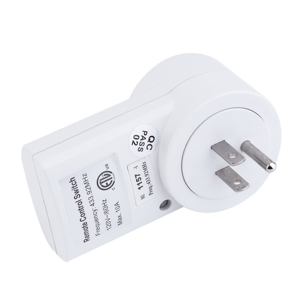 Wireless Remote Control AC Power Outlet US Plug Switch One Drag Three - Bed  Bath & Beyond - 15385714