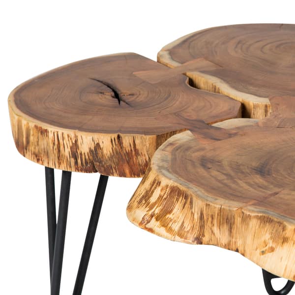 Handmade Deschutes Acacia Log Coffee Table 19 5 X 27 Handmade Deschutes Acacia Log Coffee Table 19 5 X 27