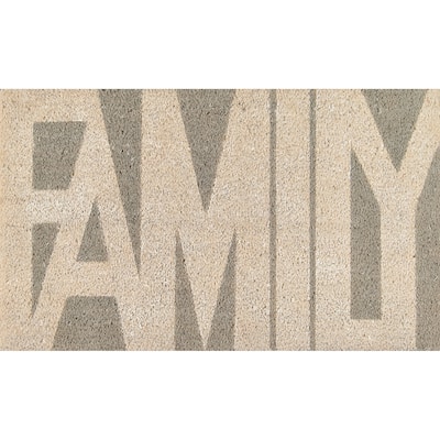 Novogratz by Momeni Aloha Family Coir Doormat (1'6" x 2'6") - 1'6" x 2'6"