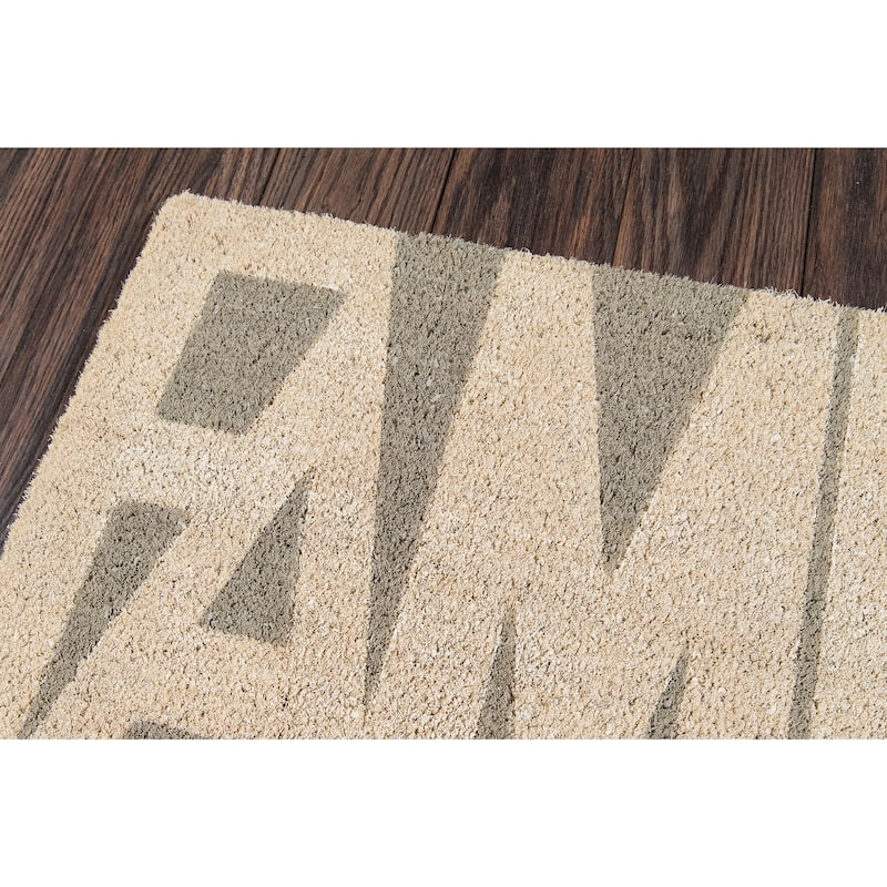 Novogratz by Momeni Aloha Family Coir Doormat (1'6" x 2'6") - 1'6" x 2'6"