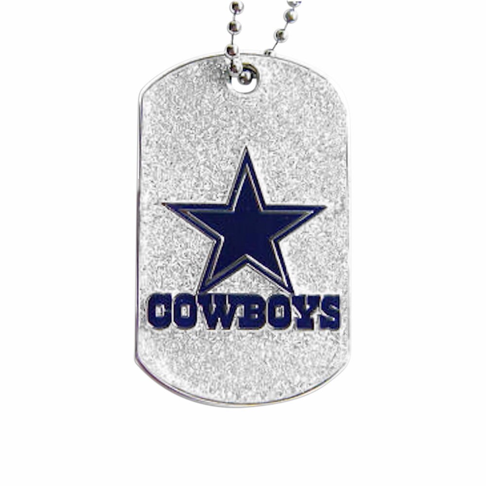 dallas cowboys dog tag necklace