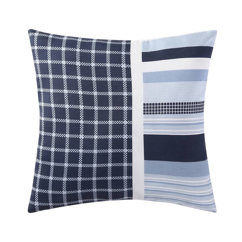 My World Mason Stripe 3-piece Quilt Set with Bonus Decorative Pillow