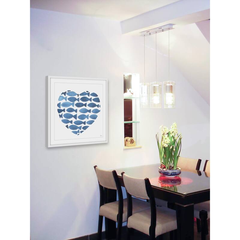'Lovely Fishes' Framed Painting Print
