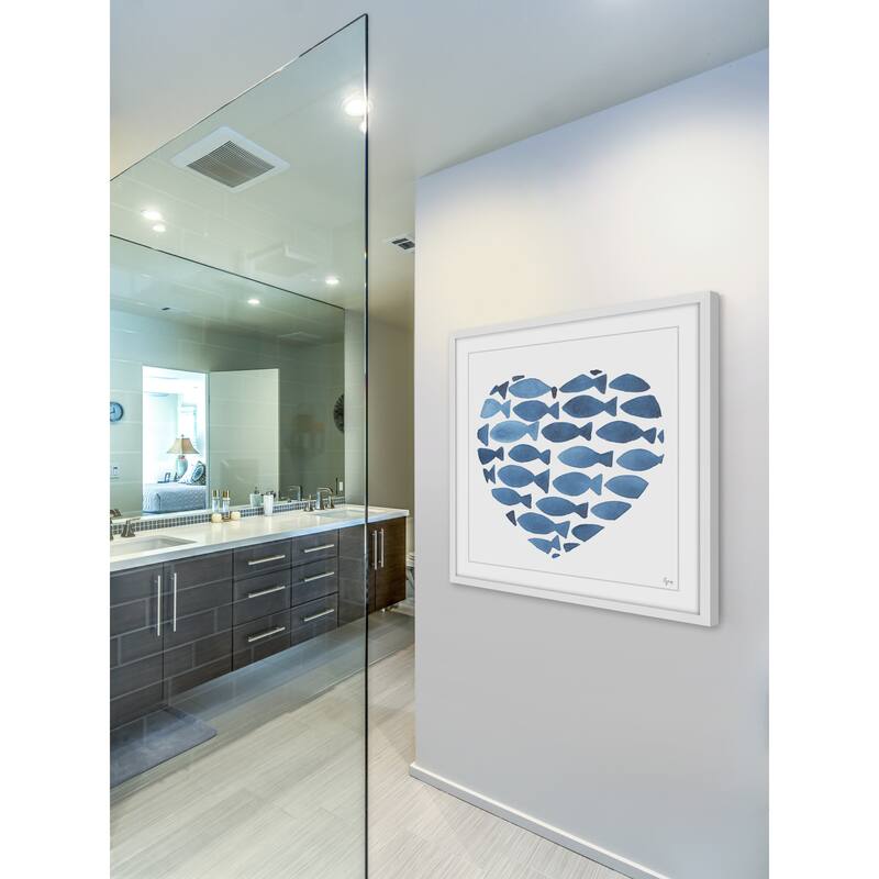 'Lovely Fishes' Framed Painting Print