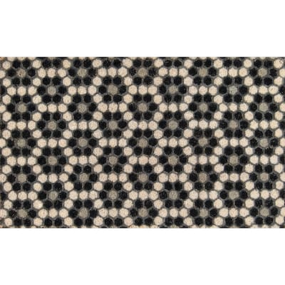 Novogratz by Momeni Aloha Hexagon Tile Coir Doormat