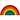 Novogratz by Momeni Aloha Rainbow Coir Doormat 1'4 x 2'6