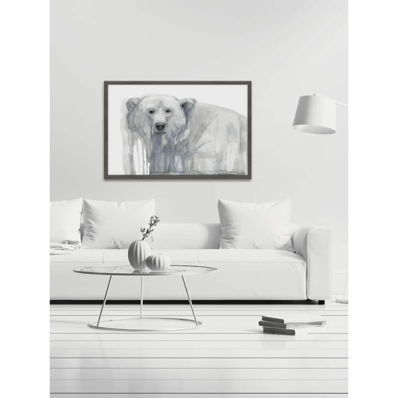 'polar Bear' Framed Painting Print - Bed Bath & Beyond - 15390010