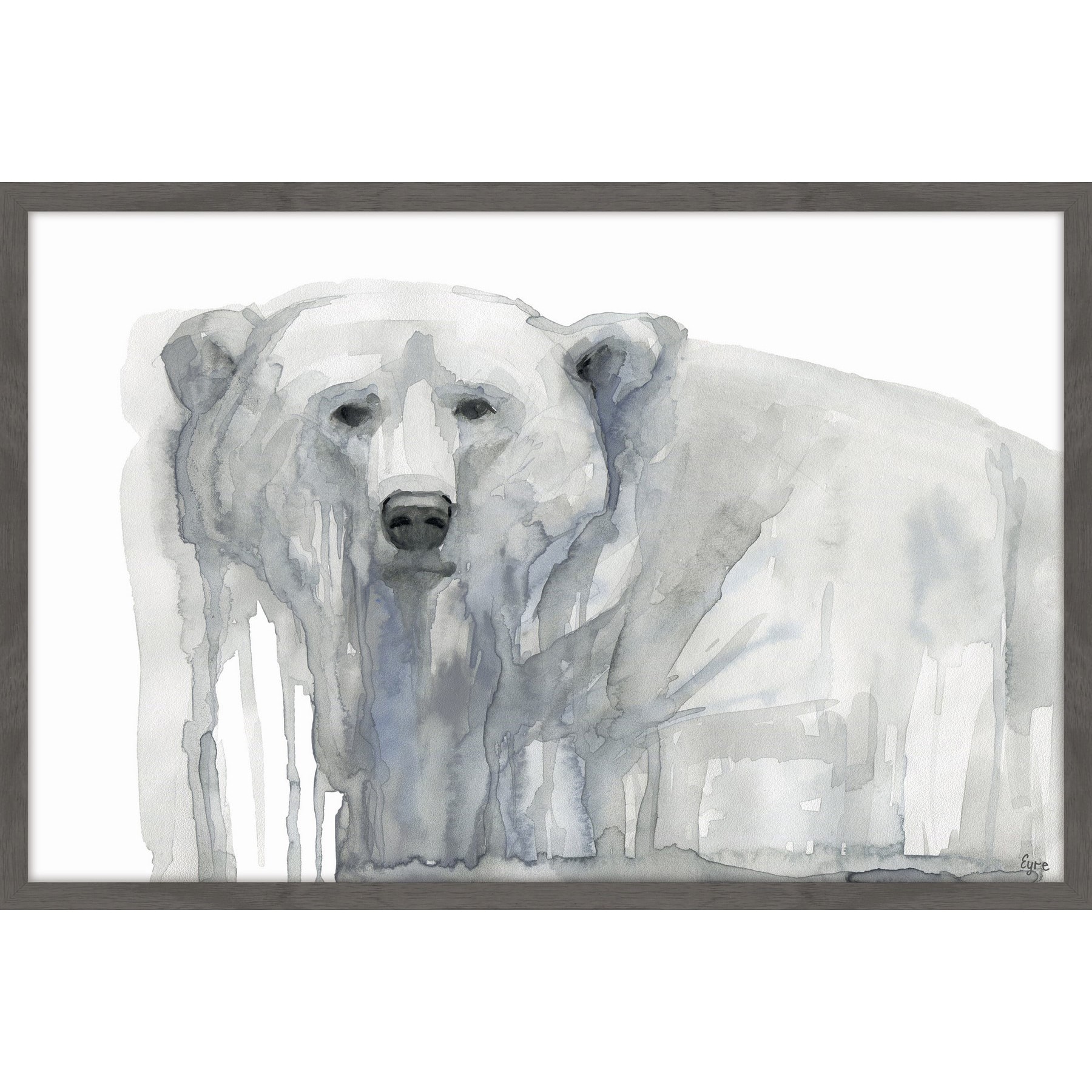 'polar Bear' Framed Painting Print - On Sale - Bed Bath & Beyond - 15390010