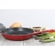 preview thumbnail 4 of 2, Chasseur 8-inch Red French Enameled Cast Iron Fry pan