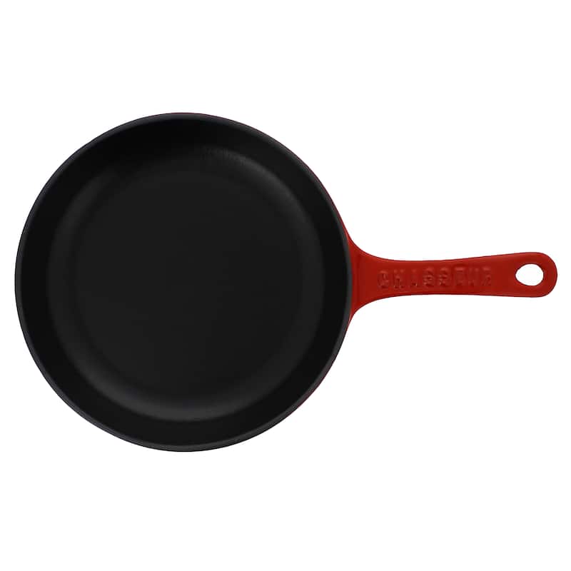 Chasseur 8-inch Red French Enameled Cast Iron Fry pan