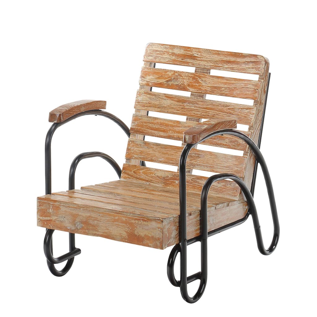 Handmade Children's Wood Slat Patio Lounge Chair (Bali)