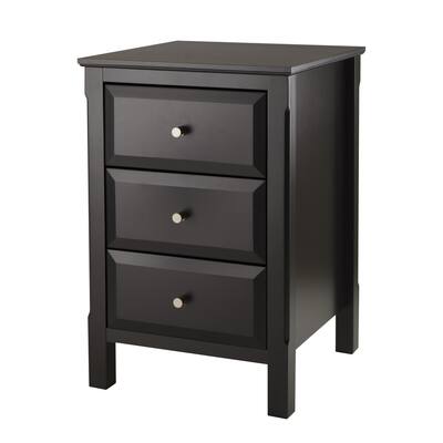Buy Size 3 Drawer Black Nightstands Bedside Tables Online At
