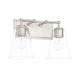 preview thumbnail 2 of 0, 2-light Brushed Nickel Bath/Vanity Fixture