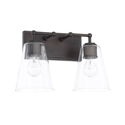 2-light Old Bronze Bath/Vanity Fixture