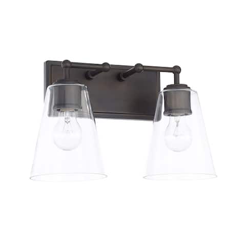 2-light Old Bronze Bath/Vanity Fixture