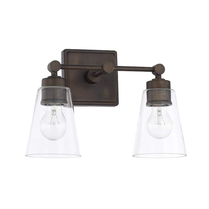 2-light Old Bronze Bath/Vanity Fixture
