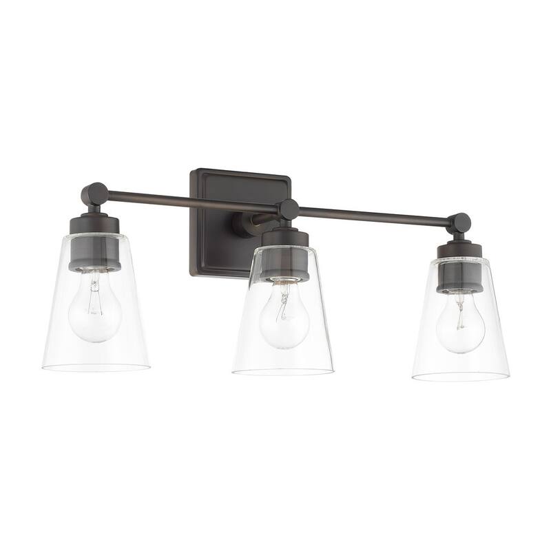 3-light Old Bronze Bath/Vanity Fixture