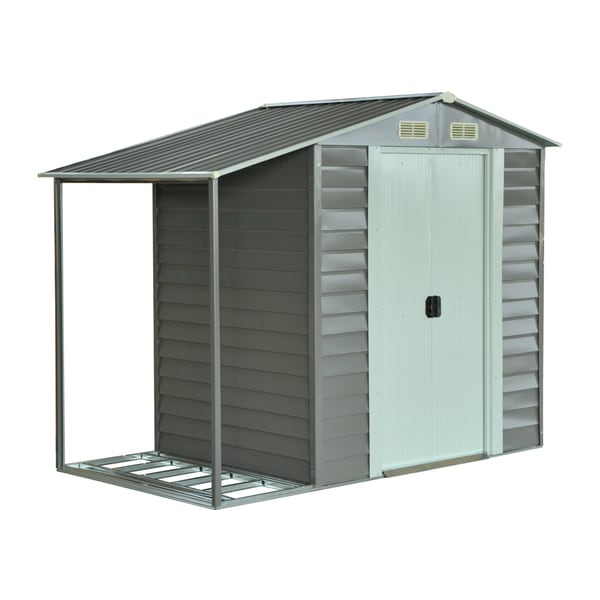 Shop Outsunny Metal 8.5 'x 5' Outdoor Garden Storage Shed 