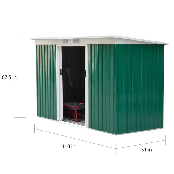 6 X 4 Garden Storage Shed Steel Garage Utility Tool