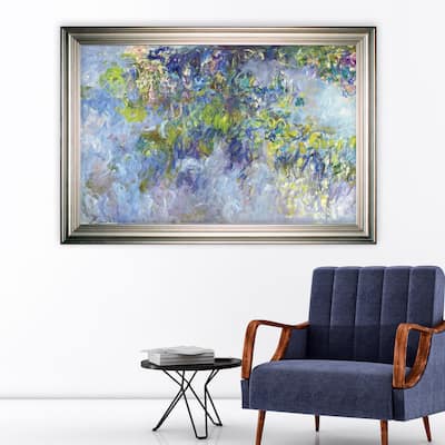 Wisteria -Claude Monet -Silver Frame