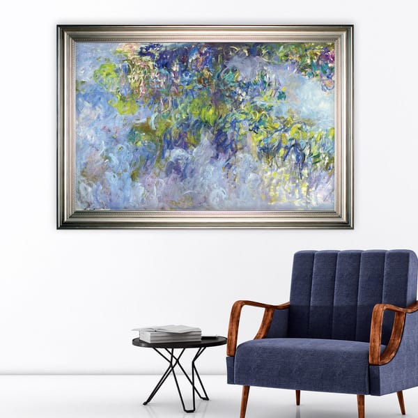 Wisteria -Claude Monet -Silver Frame | Overstock.com Shopping - The ...
