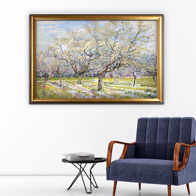 Vincent-van-gogh -by Van Gogh - Gold Frame - Wood - Gold - Rectangle - Traditional