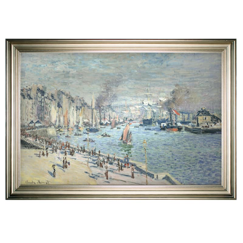 Old-Outer-Harbor -Claude Monet -Silver Frame