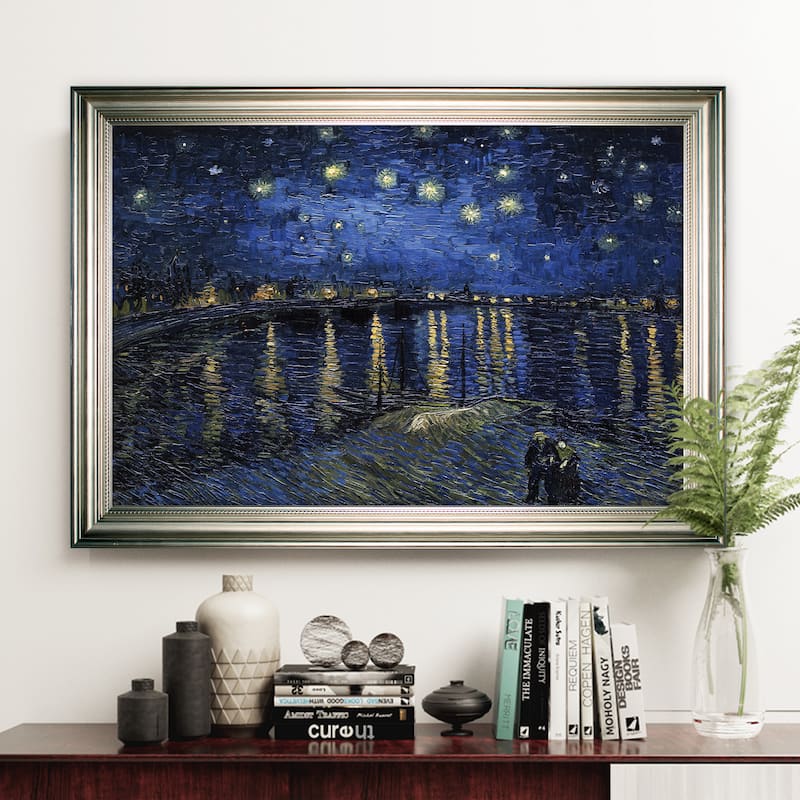 Over-the-Rhone -Claude Monet -Silver Frame