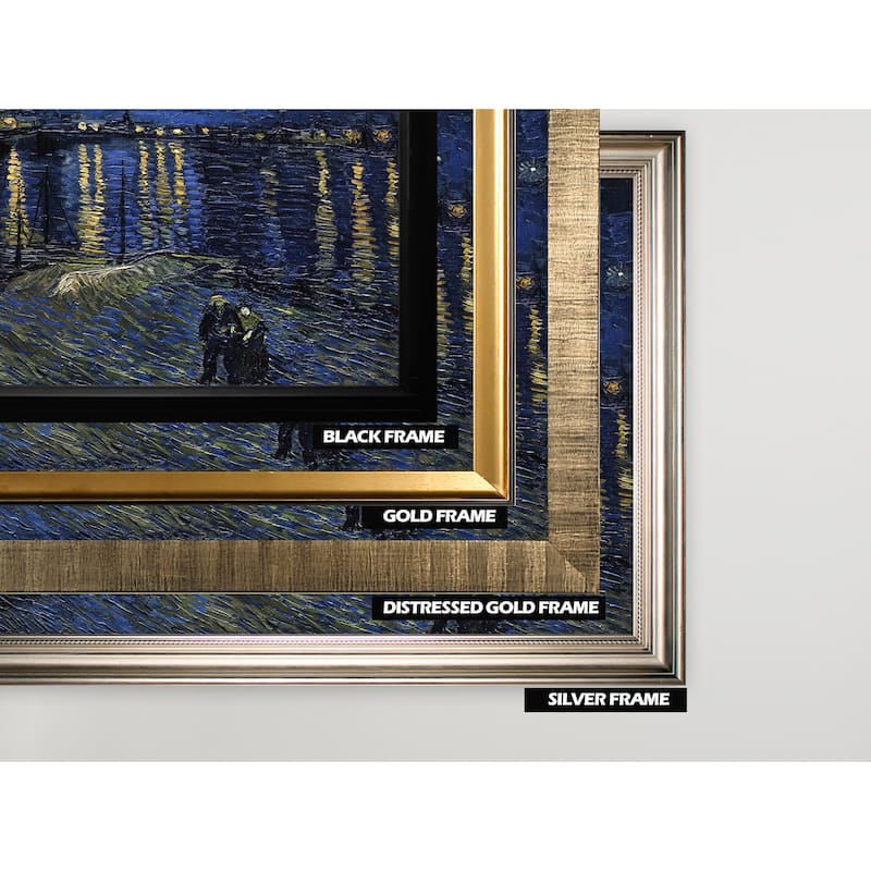 Over-the-Rhone -Claude Monet -Silver Frame