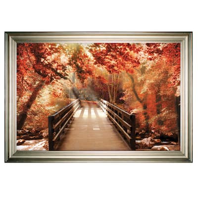 Autumn Bridge -Silver Frame