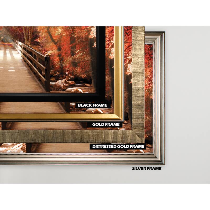 Autumn Bridge -Silver Frame