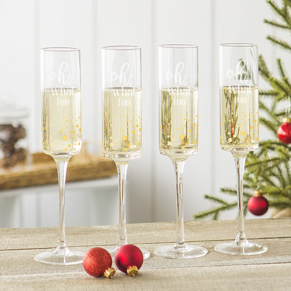 contemporary champagne flutes