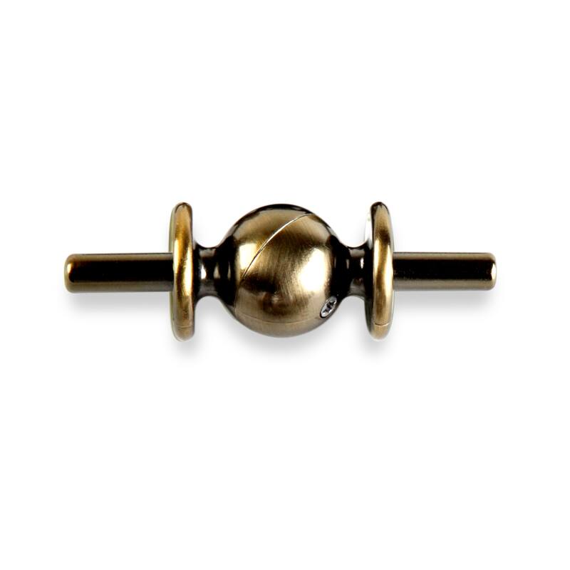 InStyleDesign Adjustable Corner Connector for 13/16" InStyleDesign Curtain Rod - n/a - Brass