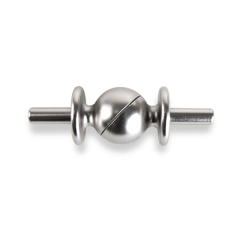 InStyleDesign Adjustable Corner Connector for 13/16" InStyleDesign Curtain Rod - n/a - satin nickel