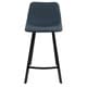 preview thumbnail 5 of 19, Outlaw Industrial Counter Stool in Metal and Faux Leather (Set of 2)
