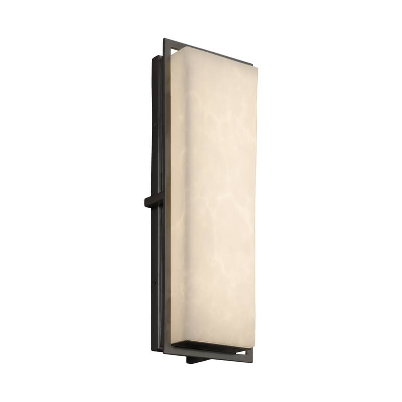 Justice Design Clouds Avalon Matte Black ADA Outdoor LED Wall Sconce - Matte Black