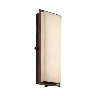 Justice Design Clouds Avalon Dark Bronze ADA Outdoor LED Wall Sconce
