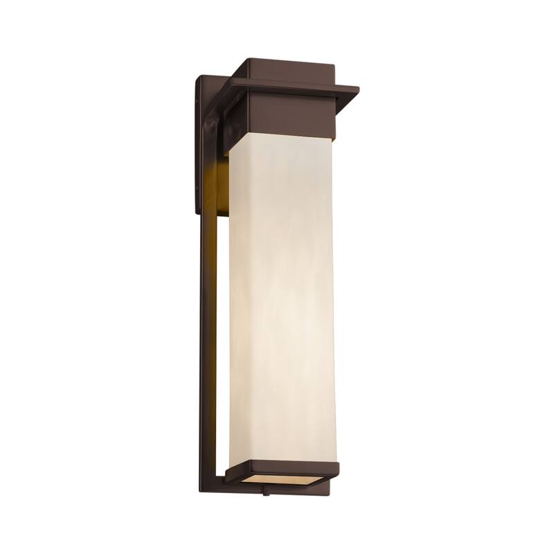 Justice Design Clouds Pacific Dark Bronze Outdoor LED Wall Sconce