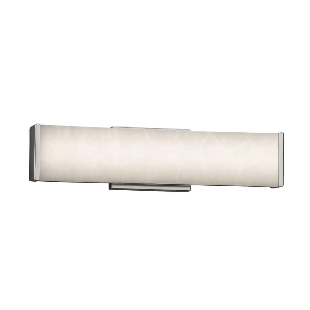 Justice Design Clouds Latitude 19-inch Brushed Nickel ADA LED Wall/ Bath bar