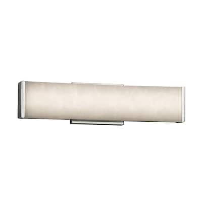Justice Design Clouds Latitude 19-inch Polished Chrome ADA LED Wall/ Bath bar